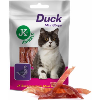 JK Animals Meat Snack Cat Duck Strips masový pamlsek 50 g – Hledejceny.cz
