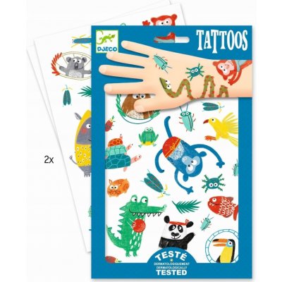 Djeco Tetování Zvířátka v džungli – Zbozi.Blesk.cz