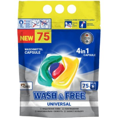 Wash&Free Universal kapsle 75 PD – Sleviste.cz