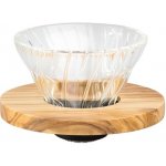 Hario Dripper V60-01 Glass Olive Wood – Hledejceny.cz