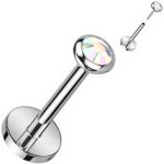 Šperky4U PUSH IN piercing do brady ucha titan TIT1241AB-1008 – Sleviste.cz