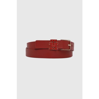 Tommy Hilfiger Kožený pásek dámský červená AW0AW15763 – Zboží Mobilmania