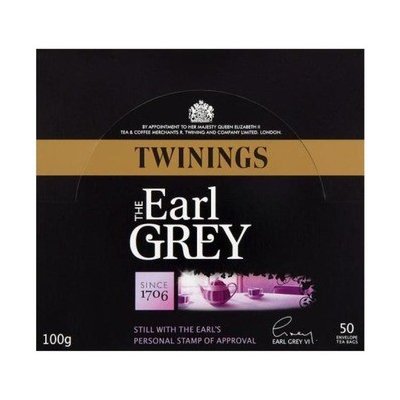 Twinings Earl Grey Tee černý čaj 50 sáčků 100 g – Zboží Mobilmania