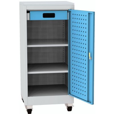 Kovos Dílenská skříň NAR 01K BL s kolečky, laminovaná deska 18 mm – Hledejceny.cz