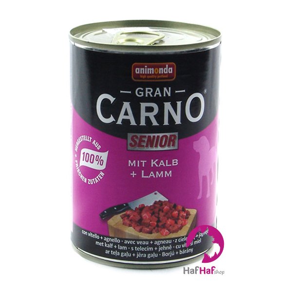 Krmivo pro psa Animonda Gran Carno Senior Kalb & Lamm 400 g