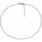 Bealio stříbrný řetízek na nohu měsíční brus 03-01654-0428 – Zboží Dáma