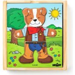 Woody puzzle šatní skříň Pejsek 18 dílů – Zbozi.Blesk.cz