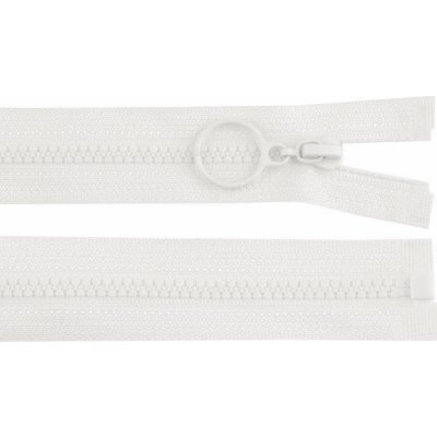 Prima-obchod Kostěný zip No 3 délka 60 cm s kroužkem, barva 101 bílá – Hledejceny.cz