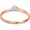 Prsteny iZlato Forever Briliantový zásnubní prsten z růžového zlata Ivy IZBR1183R