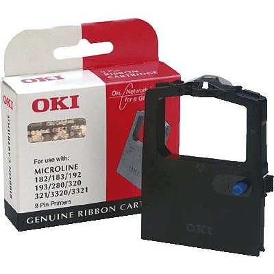 OKI černá páska (ribbon black), ML 182, 9002303, pro jehličkovou tiskárnu OKI ML 182/183/192/280/320/321 – Hledejceny.cz