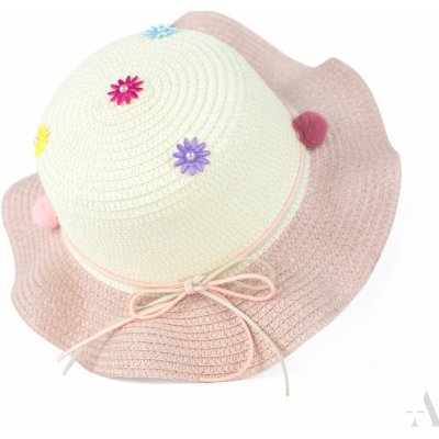 Art of Polo Dívčí slaměný klobouk cz22121 růžová – Zboží Mobilmania