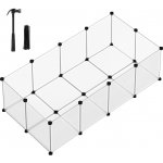 Songmics modulární klec z plastu bílá 143 x 73 x 46 cm – Zboží Dáma