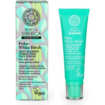 Natura Siberica Polární bílá bříza Korektujúce sérum proti nedokonalostem 30 ml