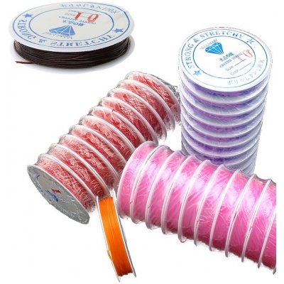 Barevné pruženky 1mm - 5m - Oranžová – Zboží Dáma