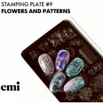 E.Mi Razítkovací deska 9 Flowers and patterns – Zboží Dáma