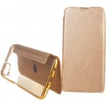 Pouzdro ELECTRO BOOK Huawei P40 LITE zlaté – Zboží Živě