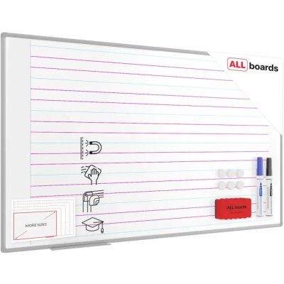 Allboards TE17103L Bílá suchostíratelná tabule 170 × 100 cm – Zboží Živě
