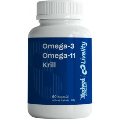 Medveď natural Omega-3 + Omega-11 + Krill 60 kapslí – Hledejceny.cz