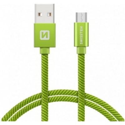 Swissten 71521307 datový USB - (USB TYP C), 2m, zelený – Zbozi.Blesk.cz