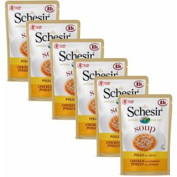 Schesir Cat Adult Soup kuřecí s dýní 6 x 85 g