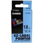 Páska do tiskárny štítků Casio XR-18BU1 18mm černý tisk/modrý podklad – Hledejceny.cz