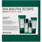 Some By Mi AHA BHA PHA 30 Days Miracle AC SOS mycí pěna 30 ml + tonikum 30 ml + sérum 10 ml + krém 20 g dárková sada – Zboží Dáma