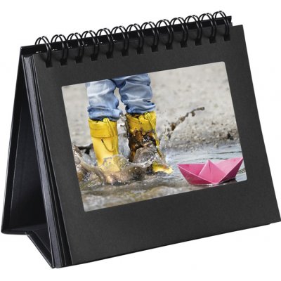 Hama stolní spirálové album pro 12 fotografií 10x15 cm nebo 11x15 cm, černá; 2470 – Sleviste.cz