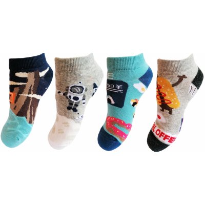 Aura.Via GDF6993 Chlapecké kotníkové ponožky modrá/ vzor 1 Mix barev – Zboží Mobilmania