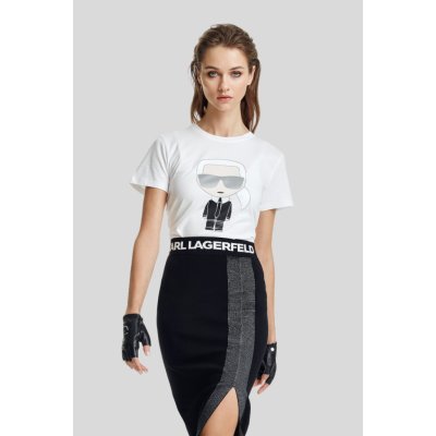 KARL LAGERFELD IKONIK KARL T-SHIRT bílá – Zbozi.Blesk.cz