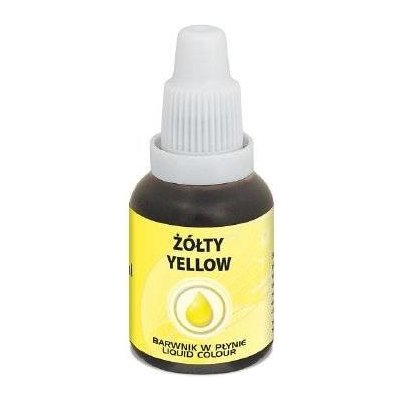 Airbrush barva tekutá Food Colours Yellow Žlutá 20 ml – Zboží Dáma
