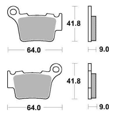 Brzdové destičky MR3 zadní KTM 500 EXC rok 12-21 – Zbozi.Blesk.cz