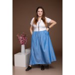 Dlouhé šaty Brina černá se sv.modrou – Hledejceny.cz