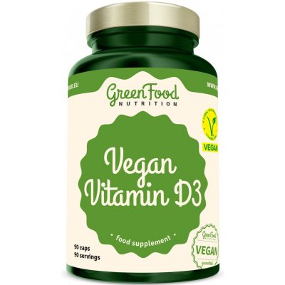 GreenFood Vegan Vitamin D3 90 kapslí – Hledejceny.cz
