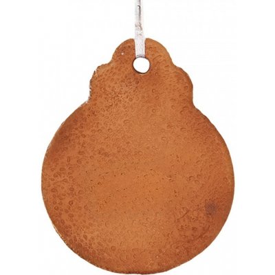 Clayre & Eef Hnědá vánoční závěsná dekorace perníková koule 8*2*10 cm – Hledejceny.cz