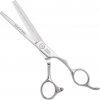 Kadeřnické nůžky Olivia Garden SilkCut PRO Thinner 6-35´ Silver kadeřnické efilační nůžky pro praváky
