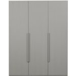 Woood Šatní skříň světle šedá ořechová Renda 210 x 165 cm – Sleviste.cz