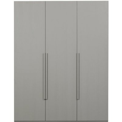 Woood Šatní skříň světle šedá ořechová Renda 210 x 165 cm – Sleviste.cz