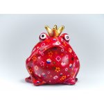 Pomme Pidou keramická pokladnička žába Freddy bordó M – Sleviste.cz