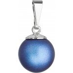Pavona Stříbrný přívěšek s kulatou tmavě modrou matnou Swarovski perlou 34150.3 Dark Blue – Hledejceny.cz