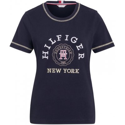 Tommy Hilfiger Tričko Newport Graphic dámské desert sky – Zboží Dáma