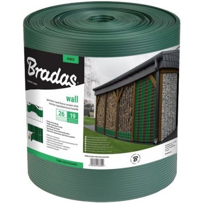 Bradas plotová zástěna Solid 1200 g/m2 19 cm x 26 m zelená – HobbyKompas.cz