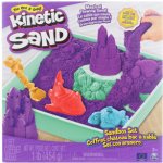 Spin Master Kinetic sand Fialový 450g tekutý písek s podložkou a nástroji – Sleviste.cz