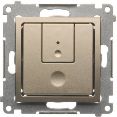 Stmívač dvoutlačítkový, 230 V~, šroubové svorky, Simon 54 D75310.01/44, zlatá metalizovaná – Hledejceny.cz