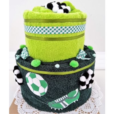 VERATEX Textilní dort dvoupatrový vyšitá kopačka s míčem