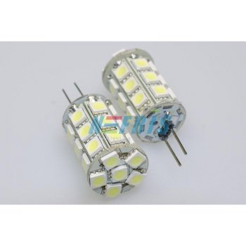 Interlook LED žárovka 5,4W 27xSMD5050 G4 450lm 12V DC teplá