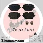 Sada brzdových destiček, kotoučová brzda ZIMMERMANN 20707.185.2