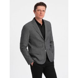 Men's jacket with elbow patches black