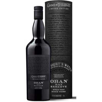 Oban Game of Thrones The Nights Watch Single Malt Whisky 43% 0,7 l (tuba) – Hledejceny.cz
