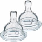 Philips Avent dudlík na kojeneckou láhev airflex variabilní průtok transparentní 2 ks – Zbozi.Blesk.cz