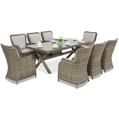 Garden Point polyratanový zahradní obchod London pro 8 cappuccino GAP433-8 – Zboží Dáma